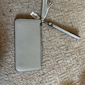 Elegant Gray Key & Card Holder